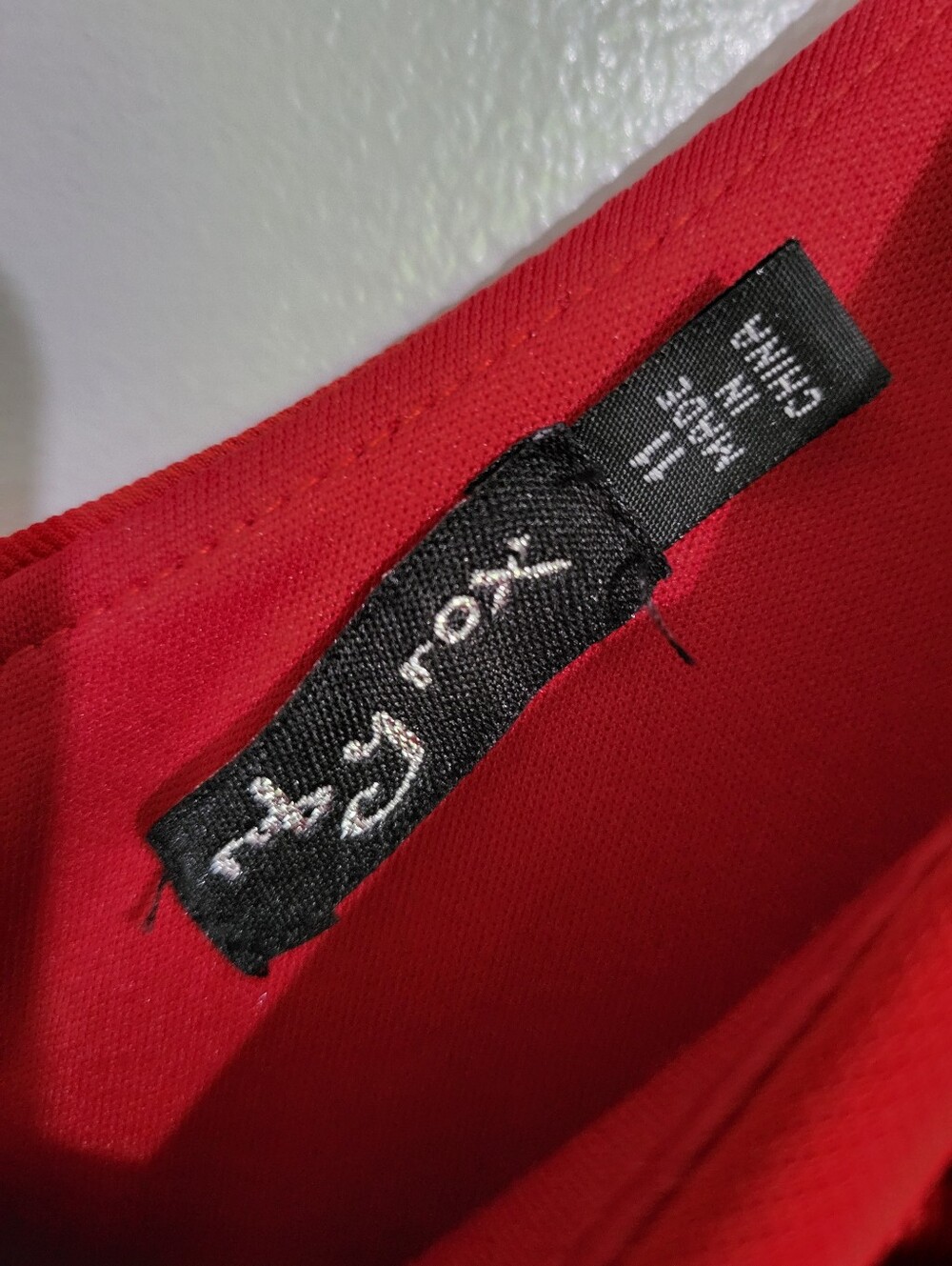 Ruby Rox Red Bodycon Mini Dress Size 11 - Picture 4 of 7